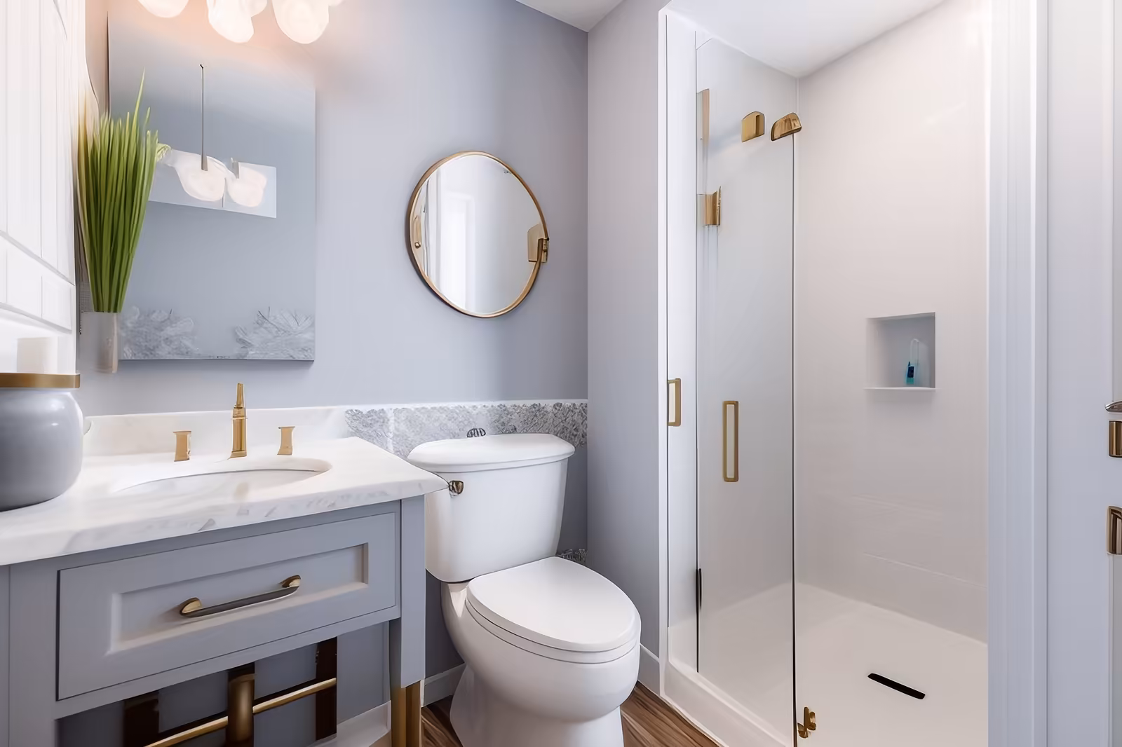 Newly Updated Bathroom.