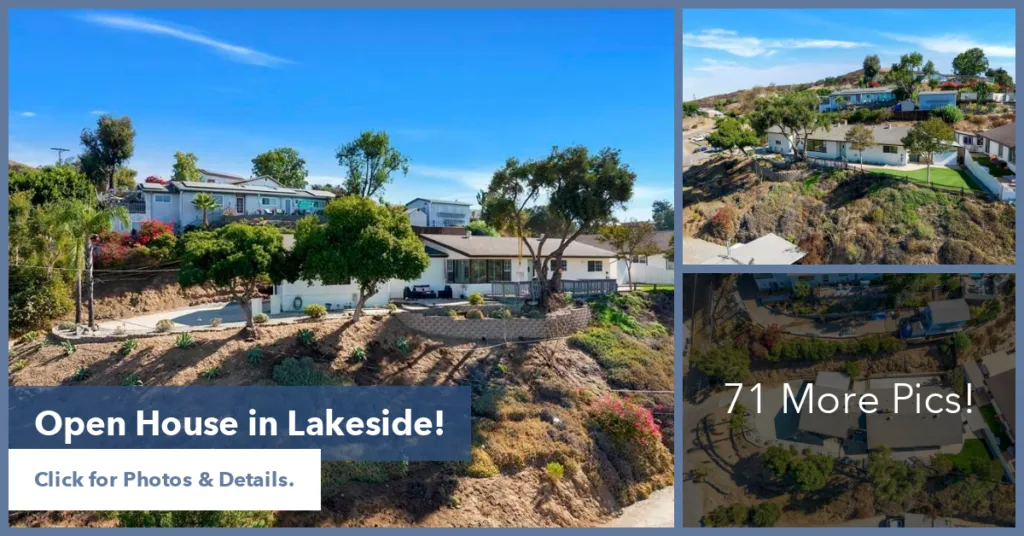 Open House on Sunday – 12059 Los Amigos Way Lakeside CA