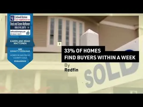 33 PERCENT OF HOMES FOR SALE WILL FIND A BUYER WITHIN A WEEK