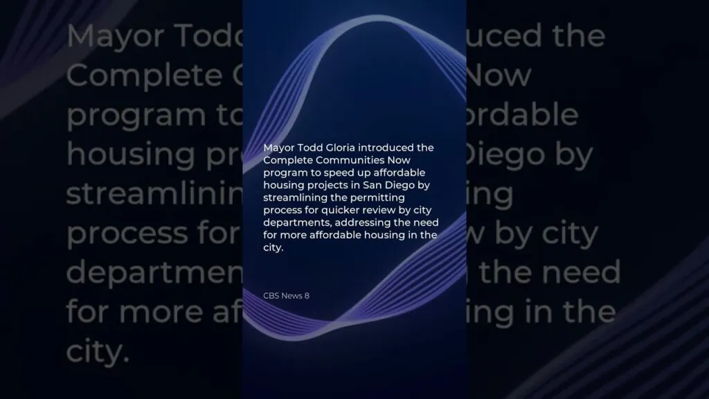 San Diego Mayor announces city plan to fast track affordable housing