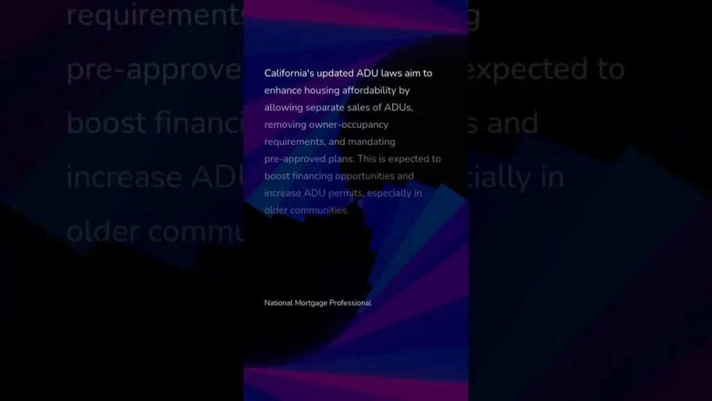 California ADU Laws Expected To Boost Affordable Inventory