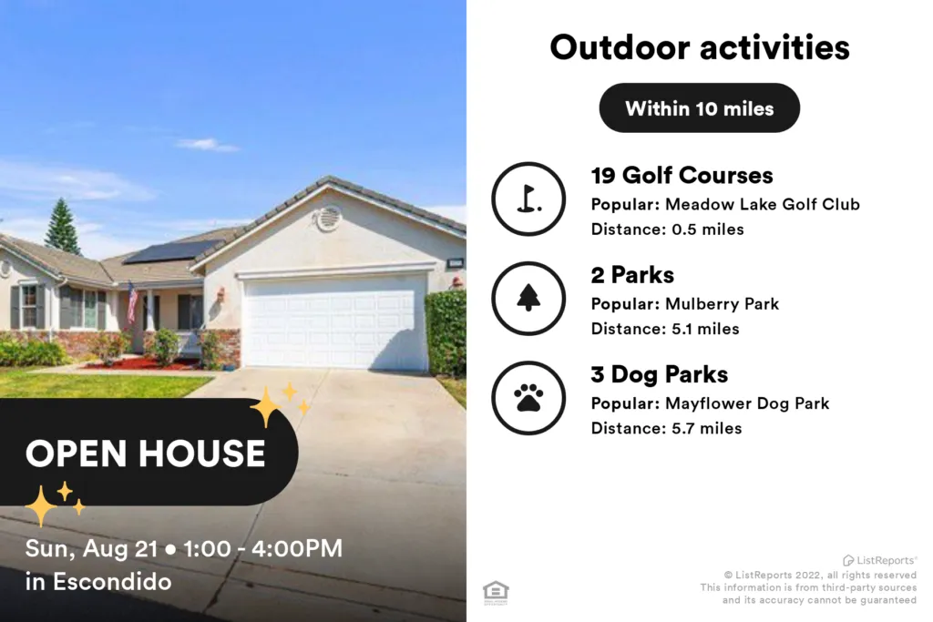 Open house Thurs, Sept 1st @ 3:00 – 6:00PM. 10576 PINION TRAIL Escondido 92026 Hidden Meadows